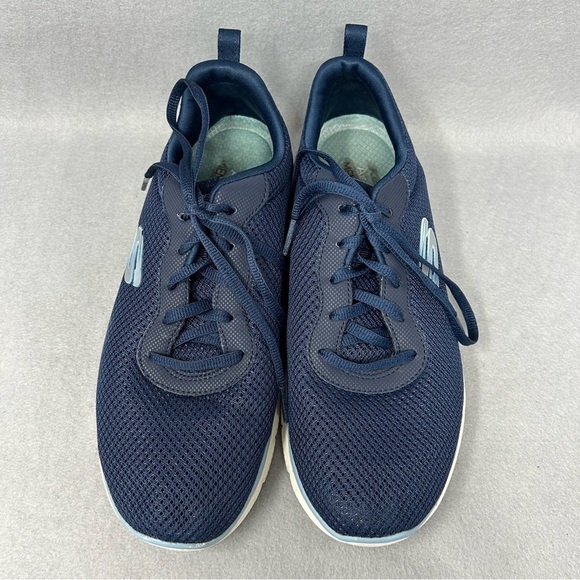 Skechers Flex Appeal Shoes Womens 8 Blue Running Shoes Sneakers 149303 - Picture 5 of 11